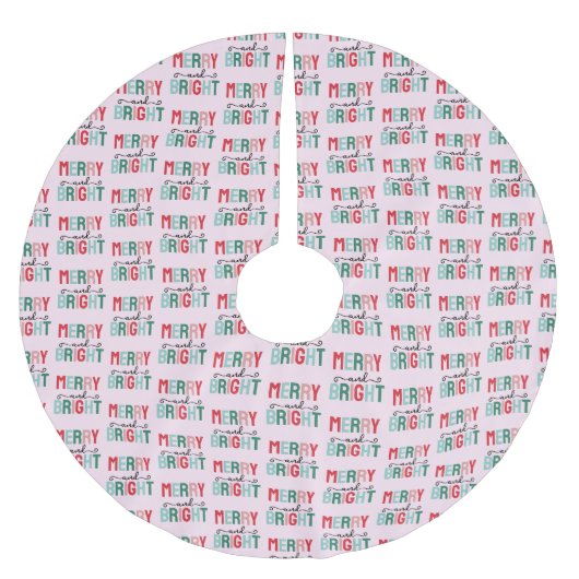 Vrolijk en helder kerstfeest kerstboom rok (Voorkant)