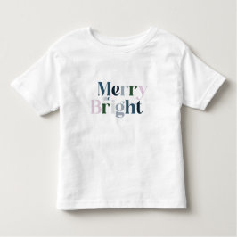 Vrolijk en helder kerstfeest kinder shirts