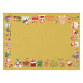 Vrolijk en helder kerstfeest | Klein Tafelkleed (Voorkant (Horizontaal))