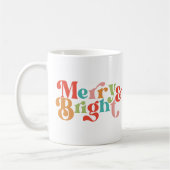Vrolijk en helder kerstfeest koffiemok (Links)