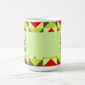 Vrolijk en helder kerstfeest koffiemok (Center)