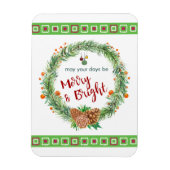 Vrolijk en helder kerstfeest magneet (Verticaal)