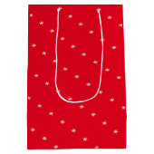 Vrolijk en helder kerstfeest medium cadeauzakje (Achterkant)