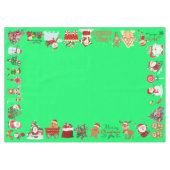 Vrolijk en helder kerstfeest | Middelgroot Tafelkleed (Voorkant (Horizontaal))