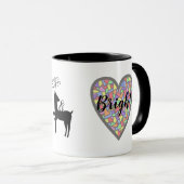 Vrolijk en helder kerstfeest mok (Voorkant rechts)