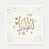 Vrolijk en helder kerstfeest Papier servet (Voorkant)