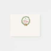 Vrolijk en helder kerstfeest post-it® notes (Voorkant)
