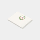 Vrolijk en helder kerstfeest post-it® notes (Schuin)