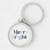 Vrolijk en helder Kerstfeest Sleutelhanger (Voorkant)