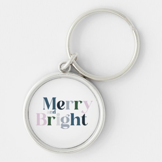 Vrolijk en helder Kerstfeest Sleutelhanger (Voorkant)