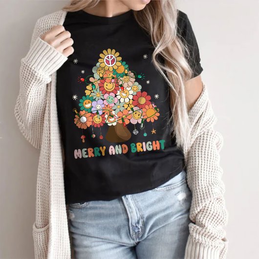 Vrolijk en helder kerstfeest t-shirt