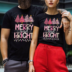 Vrolijk en helder kerstfeest t-shirt