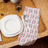 Vrolijk en helder kerstfeest theedoek