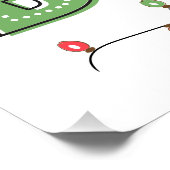 Vrolijk en helder kerstfeest typografie perfect poster (Hoek)