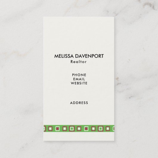 Vrolijk en helder kerstfeest visitekaartje (Achterkant)