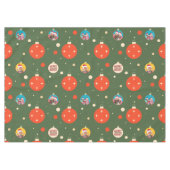 Vrolijk en helder kerstfoto tafelkleed (Voorkant (Horizontaal))