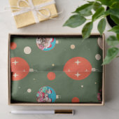Vrolijk en helder kerstfoto tissuepapier (Geschenk)