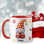 Vrolijk en helder kerstgedicht mok