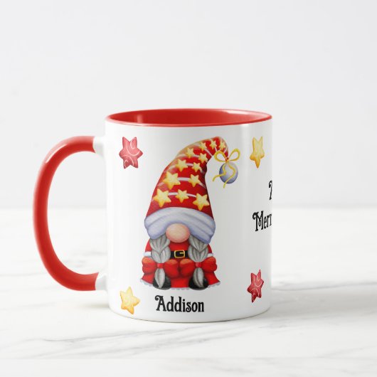Vrolijk en helder kerstgedicht mok (Links)