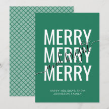 Vrolijk en helder kerstgroen gevarieerd feest