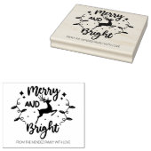 Vrolijk en helder, Kerstherten, Familie Groot Rubberstempel (Gestempeld)