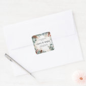 Vrolijk en helder kerstkaars Sticker (Envelop)