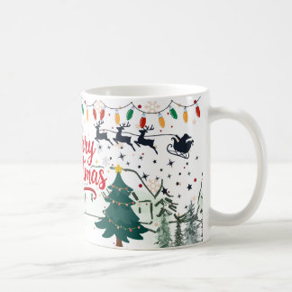 Vrolijk en helder kerstklassiek en feestelijke Mok