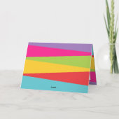 Vrolijk en helder kerstkleurig geluid feestdagen kaart (Achterkant)