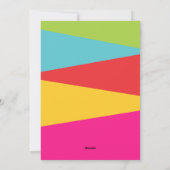 Vrolijk en helder kerstkleurig geluid feestdagenkaart (Achterkant)