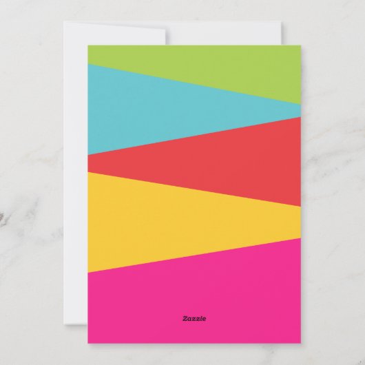 Vrolijk en helder kerstkleurig geluid feestdagenkaart (Achterkant)