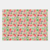 Vrolijk en helder kerstkousen Bomen Cadeaus Inpakpapier Vel (Voorkant 2)