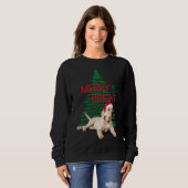 Vrolijk en helder kerstlab trui (Voorkant volledig)