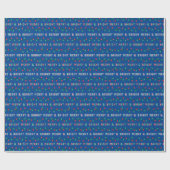 Vrolijk en helder kerstlicht cadeaupapier (Vlak)