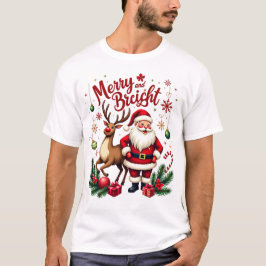Vrolijk en helder kerstmagie t-shirt