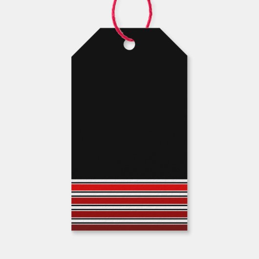 Vrolijk en helder, Kerstmis Cadeaulabel (Achterkant)