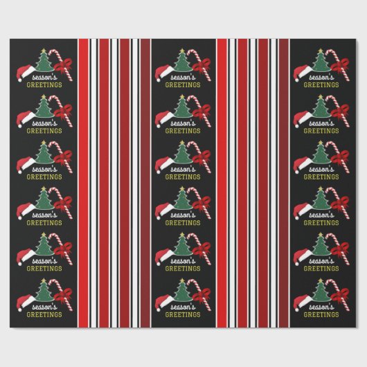 Vrolijk en helder, Kerstmis Cadeaupapier (Vlak)