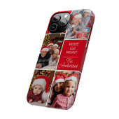Vrolijk en helder Kerstmis Custom Photo Collage Case-Mate iPhone Case