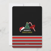 Vrolijk en helder, Kerstmis Feestdagenkaart (Achterkant)