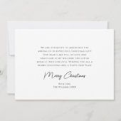 Vrolijk en helder Kerstmis geboorte aankondiging (Achterkant)