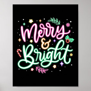 Vrolijk en helder Kerstmis Grappig Familie Chris Poster