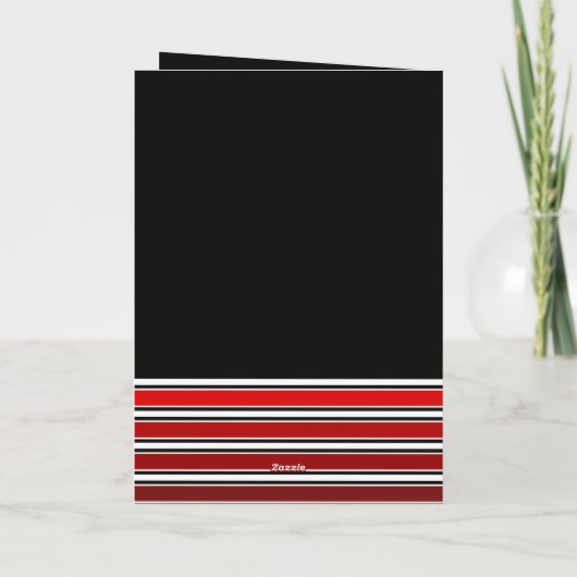 Vrolijk en helder, Kerstmis Kaart (Achterkant)