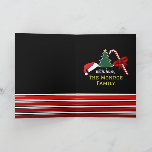 Vrolijk en helder, Kerstmis Kaart (Binnen)