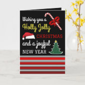 Vrolijk en helder, Kerstmis Kaart (Gele Bloem)