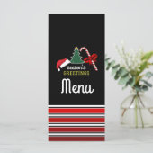 Vrolijk en helder, Kerstmis Menu (Staand voorkant)