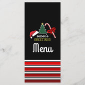 Vrolijk en helder, Kerstmis Menu (Voorkant)