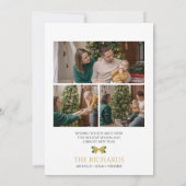 Vrolijk en helder Kerstmis Minimal Photo Card Kaart (Achterkant)