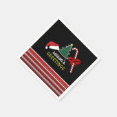 Vrolijk en helder, Kerstmis Servet (Hoek)