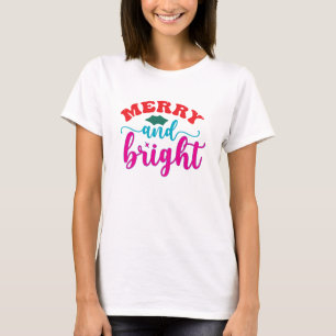 Vrolijk en helder, Kerstmis T-shirt