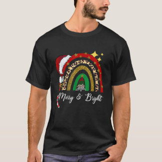 Vrolijk en helder Kerstmis Vrouwen Meisjes Kinder T-shirt