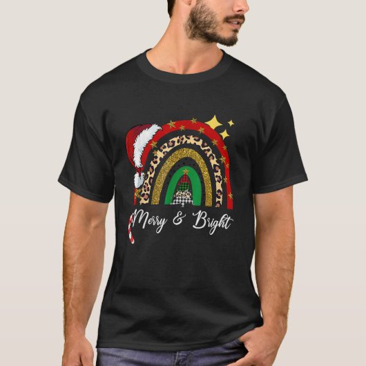 Vrolijk en helder Kerstmis Vrouwen Meisjes Kinder T-shirt (Voorkant)